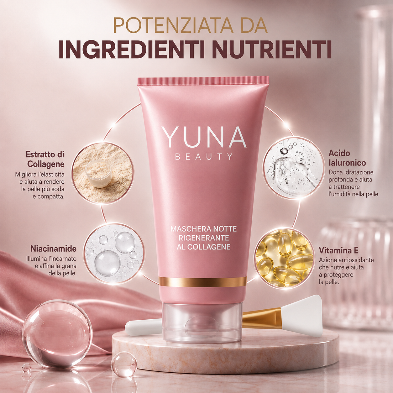 Maschera Notte Coreana Rigenerante al Collagene