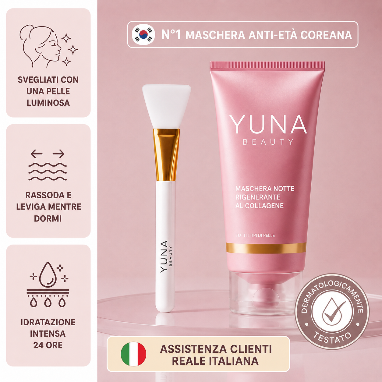 Maschera Notte Coreana Rigenerante al Collagene